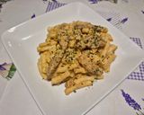 Növényi tejszínes-paprikás szója csőtésztával (vegán) recept fázis 4 fotója