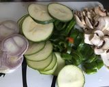 Une image de l'étape 1 de Légumes en papillote au romarin.