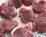 A picture of step 1 of Pork medallions in mushroom Marsala sauce.