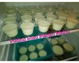 Foto langkah ke 3 dari resep Puding susu marjan melon.