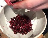 A picture of step 2 of Pink Volcano salad 🌋.