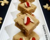 केसरिया सूजी की बर्फी (kesariya suji ki burfi recipe in Hindi) रेसिपी चरण 11 फोटो
