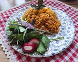 عکس مرحله 1 از دستور پلو گوجه یا(دمی گوجه 🍅)