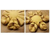 Hình bước làm 6 của món Nutella Star Bread