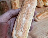 Foto del paso 9 de la receta: Eclair con craquelin (y sin) rellenos de crema pastelera