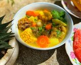 Hình bước làm 1 của món Gà Nấu Đậu