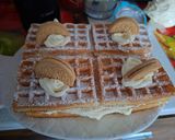 Pas rețetă Tort de gofre cu cremă de vanilie și oreo 9 fotografie