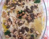 A picture of step 2 of Hummus Fatteh.