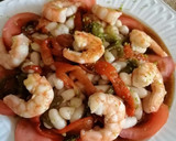 Foto del paso 14 de la receta: Ensalada de alubias blancas y langostinos