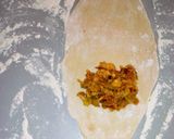 A picture of step 3 of Fish rolls.