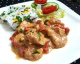 Pas rețetă Cotlet de porc în sos de smântână cu ciuperci 6 fotografie