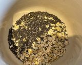 A picture of step 1 of Chia Seed Oat Porridge With Dates & Cardamom.