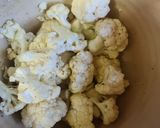 A picture of step 2 of Air fried cauliflower.
