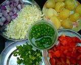 A picture of step 1 of Pav Bhaji.