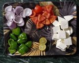 A picture of step 1 of Smoky Paneer tikka.