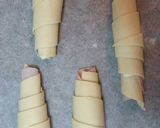 Foto del paso 4 de la receta Croasanes de hojaldre con jamón y queso