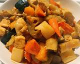 Sweet soy-sauce boiled vegetables with chicken recipe step 11 photo