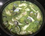 A picture of step 9 of Monkfish (or Hake) in Green Sauce with Clams.