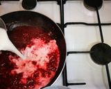 A picture of step 2 of No bake Raspberry cheese cake.