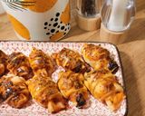 Une image de l'étape 7 de Mini croissants jambon, tomate, mozzarella.