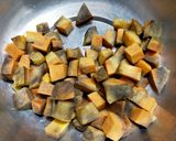 A picture of step 1 of Elephant Yam Fry.