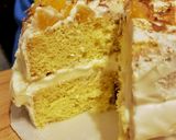 Foto del paso 8 de la receta: Mini torta cumpleañera de duraznos y crema 🎂🍑
