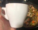 Foto del paso 4 de la receta: Espirales (de lenteja) con espárragos, champiñones y bocas de mar