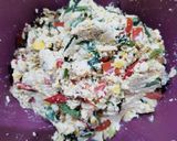 Foto langkah ke 3 dari resep Pepes Tahu Telur Asin.