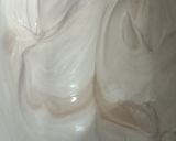 A picture of step 4 of Gulab jamun mousse with White chocolate.
