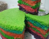 Foto langkah ke 9 dari resep Rainbow cake kukus#BikinRamadanBerkasan.