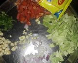 A picture of step 1 of Maggi noodles soup.