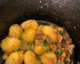 A picture of step 6 of Breakfast inspo | potatoes and beef.