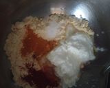 A picture of step 3 of Paneer tikka masala with cheese naan.