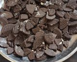 A picture of step 1 of Oreo Chocolate Cake.