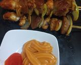 Foto langkah ke 5 dari resep Sate Baso Sapi mix Gurita.