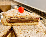 Foto del paso 12 de la receta: Pastel rústico con Nutella, mermelada de frambuesas y Almendra