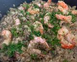 A picture of step 3 of Quinoa “Risotto” Mushrooms and Prawn.
