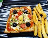 A picture of step 3 of Pizza Sandwitch.