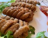 A picture of step 2 of Bread roll with potato stuffing.