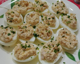 Foto del paso 4 de la receta: Huevos rellenos de atún