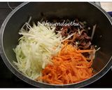 Hình bước làm 5 của món Miến trộn rau củ #cleaneating #gymer