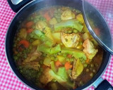 Foto del paso 10 de la receta: Pollo a la jardinera con tronchos de brócoli, en salsa de curry