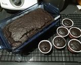 Gambar langkah 6 resipi Kek Coklat Lembab Vegan Super Mudah.