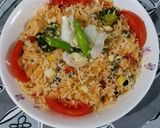 A picture of step 5 of Spanish/Mexican Pulao.