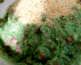 Foto del paso 3 de la receta: Albóndigas con espinacas en salsa de verduras 🍃🥕🍅🥒