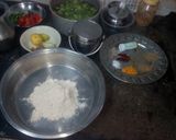 A picture of step 2 of Rajasthani dal dokli.