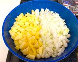 A picture of step 5 of Beef, Onion, & Potato Omelette.