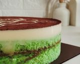Foto langkah ke 12 dari resep Pandan Melaka Cheesecake Tanpa Terigu (bisa oven/kukus) all in one method.