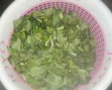 A picture of step 1 of Palak Paneer.