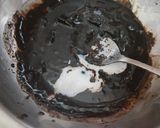 A picture of step 6 of Chocolate Mirror Glaze Cake without Egg, Maida & heart cake Mold.
